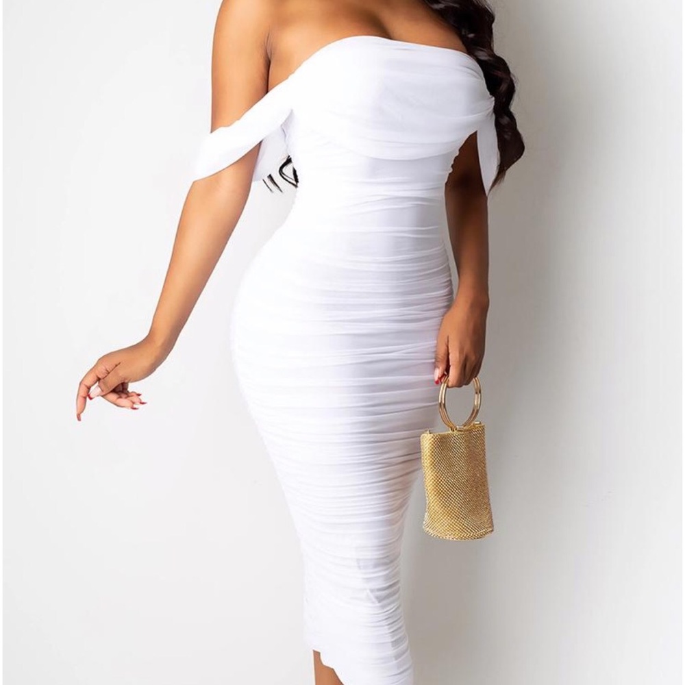 White Midi Dress